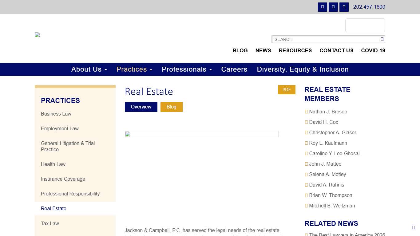 Real Estate - Jackson & Campbell, P.C.